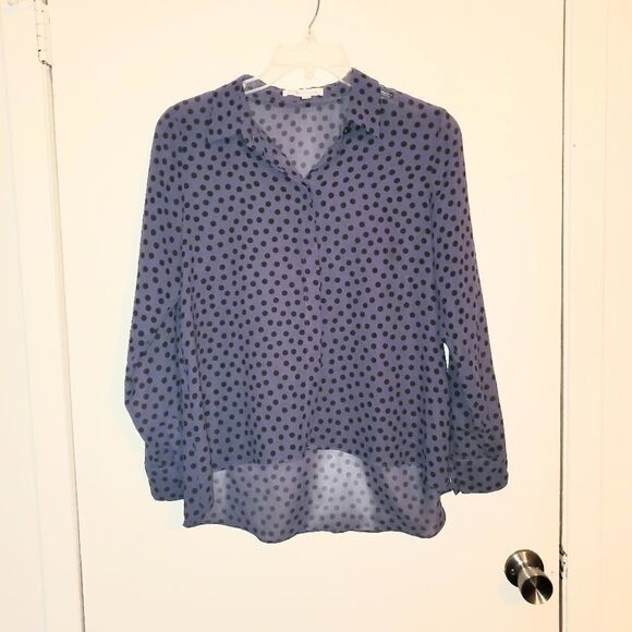 BCBGeneration Purple Polka-dot blouse - Picture 1 of 5